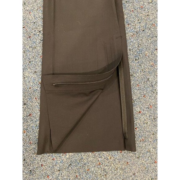 Athleta Stellar Flare Trouser Pants Zipper Ankle Black Size 6 - Picture 3 of 5